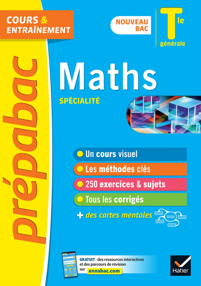Prépabac Maths (spécialité) Tle générale - Bac 2023: nouveau programme de Terminale