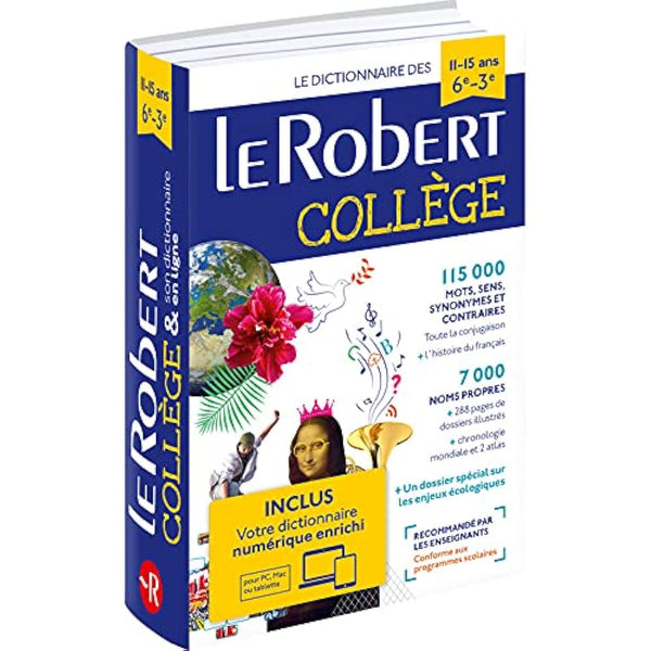 Dictionnaire Le Robert collège et son dictionnaire en ligne - 11/15 ans - 6e-5e-4e-3e