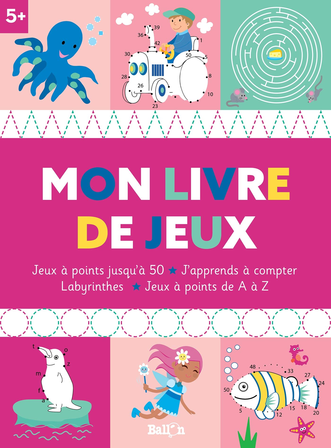 Mon livre de jeux 5+ (Jusqu'à 50)