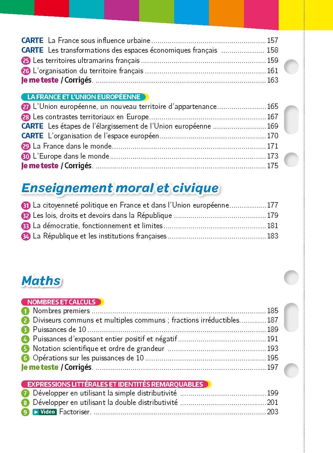 Mon Année Brevet Les 200 fiches le Brevet 3e