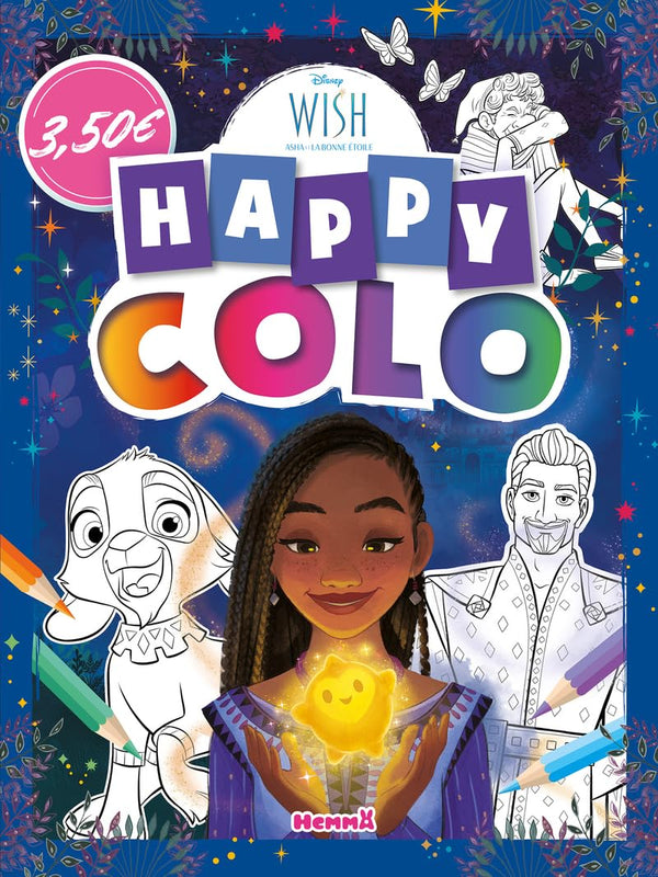 Disney Wish – Happy Colo – Livre de coloriage – Dès 5 ans