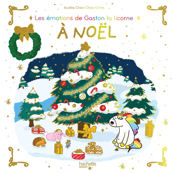 Les émotions de Gaston la licorne à Noël - Livre animé