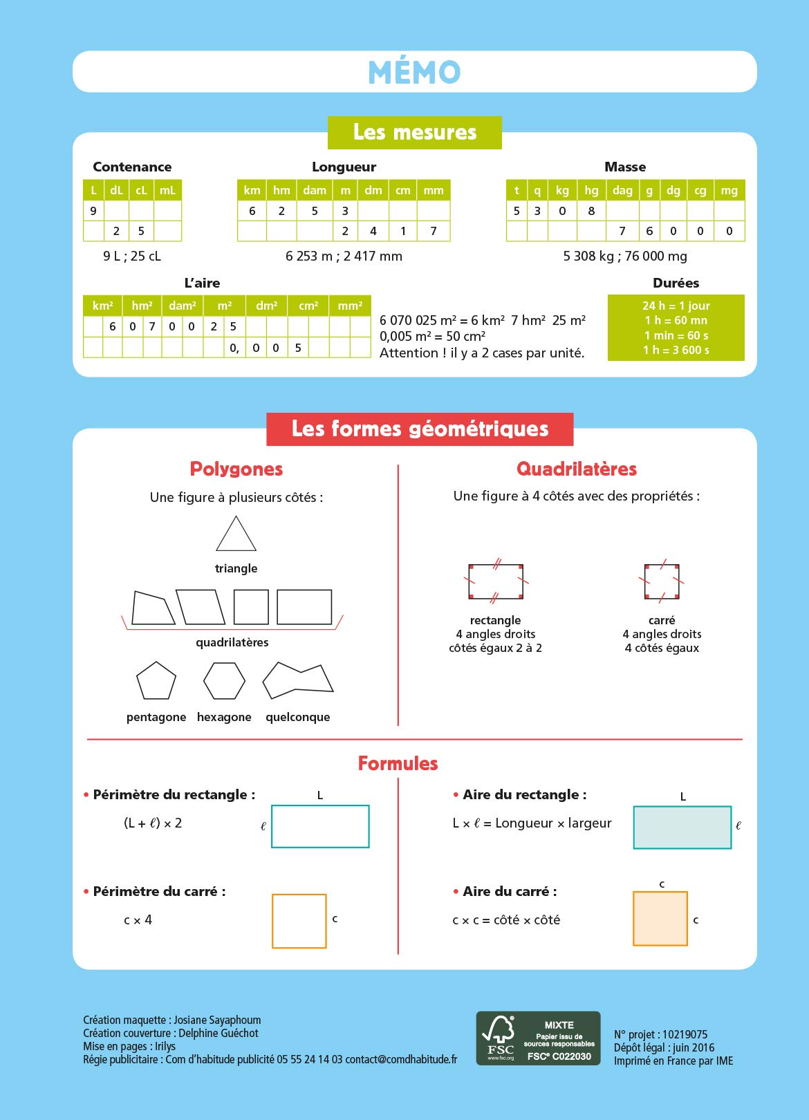 Tous forts en Maths CM1 - Nouveau programme 2016