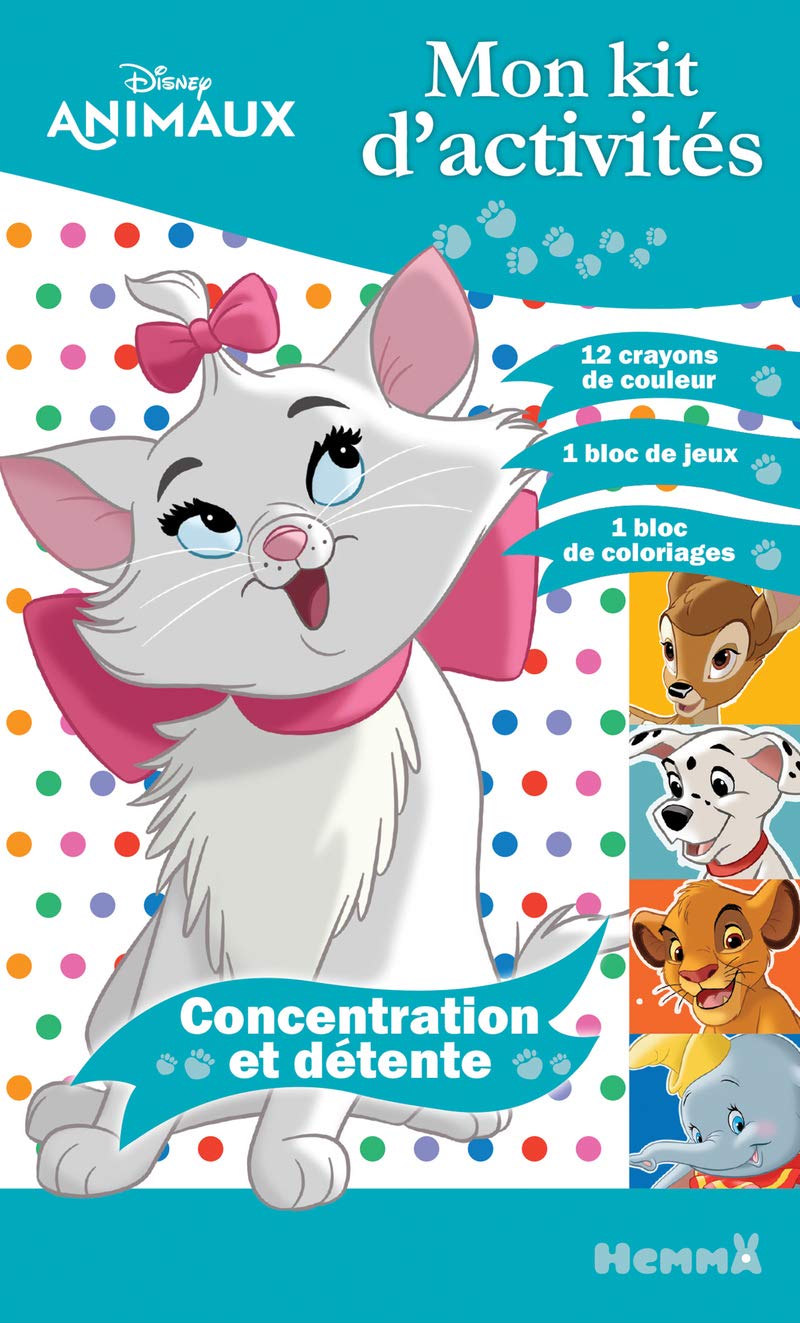 Disney Animaux - Mon kit d'activités Concentration et détente