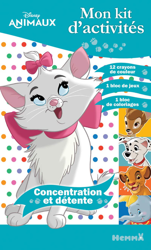 Disney Animaux - Mon kit d'activités Concentration et détente