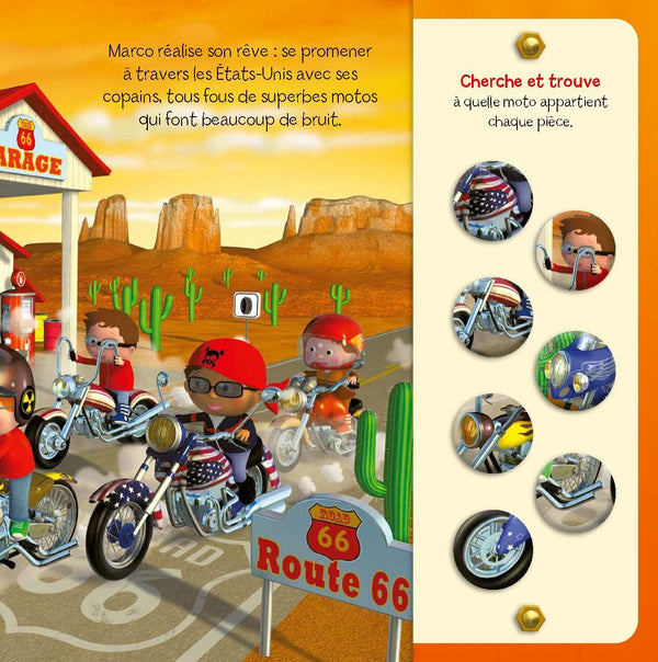 Découvre avec P'tit Garçon : les avions, les bateaux, les camions, les motos