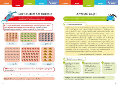 JE RENTRE EN CE2 AVEC LOUP - CAHIER DE VACANCES 2024