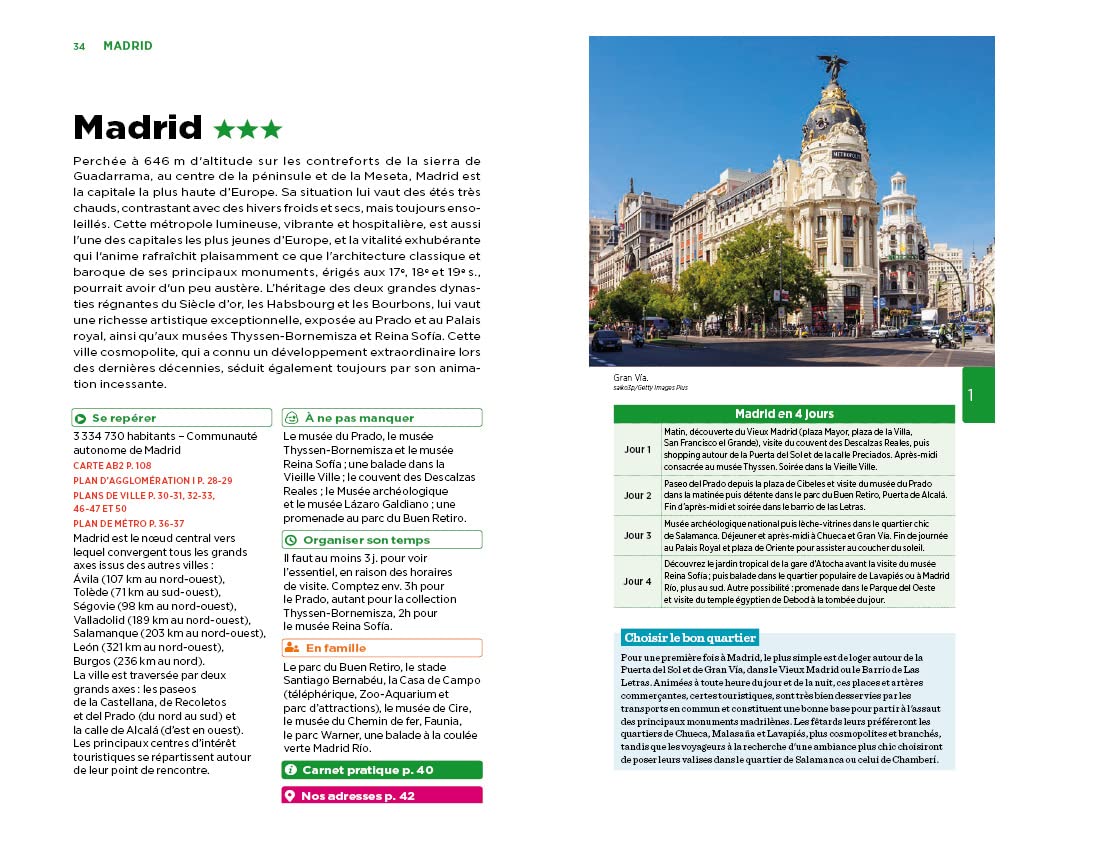 Guide Vert Espagne du Centre, Madrid, Castille, Estrémadure: Madrid, Castille, Estrémadure