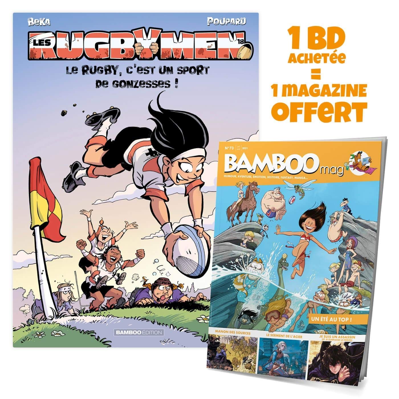 Les Rugbymen - tome 18 + Bamboo mag offert: Le rugby, c'est un sport de gonzesses !