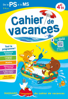 Cahier de vacances 2024, de la PS vers la MS 3-4 ans: Magnard, l’inventeur du cahier de vacances