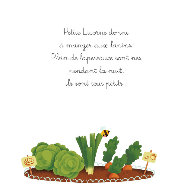 Petite licorne découvre la ferme