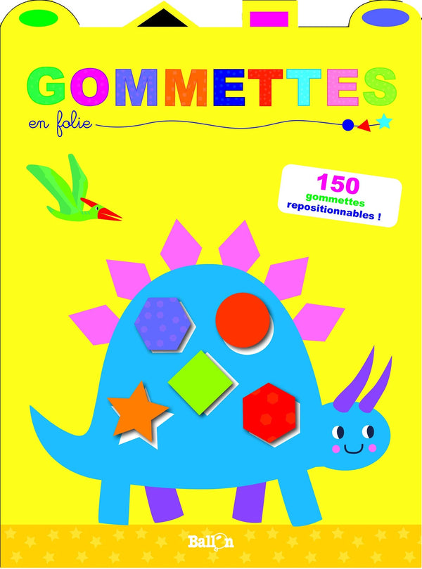 Gommettes en folie (dinosaure)