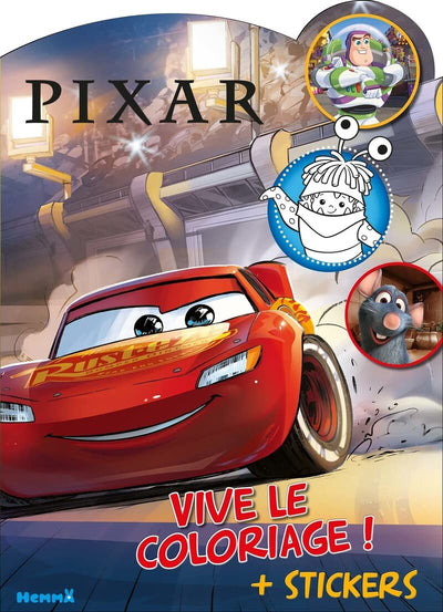 Disney Pixar - Vive le coloriage ! – Livre de coloriage avec stickers – Dès 4 ans