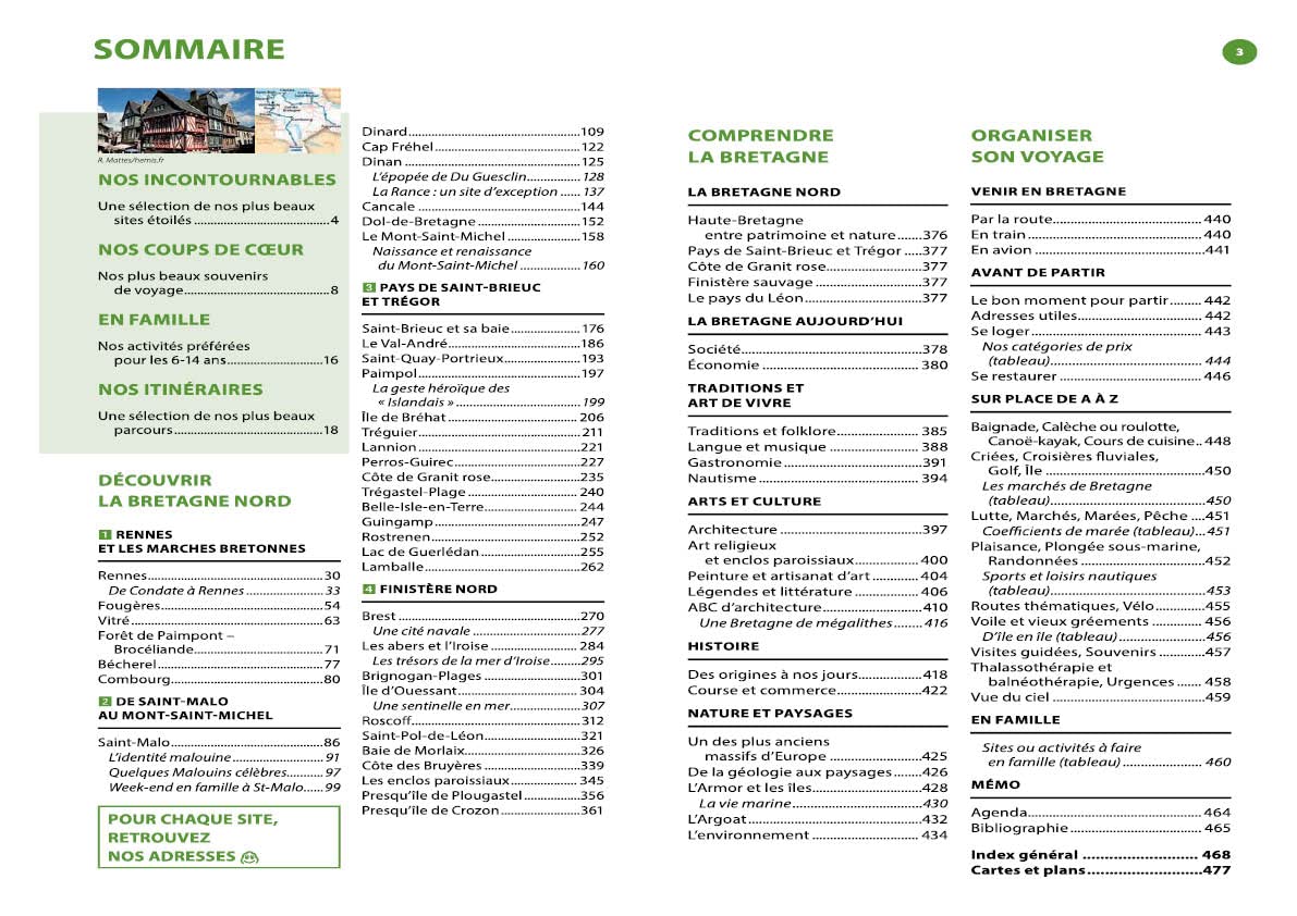 Guide Vert Bretagne Nord: De Rennes à la presqu'île de Crozon