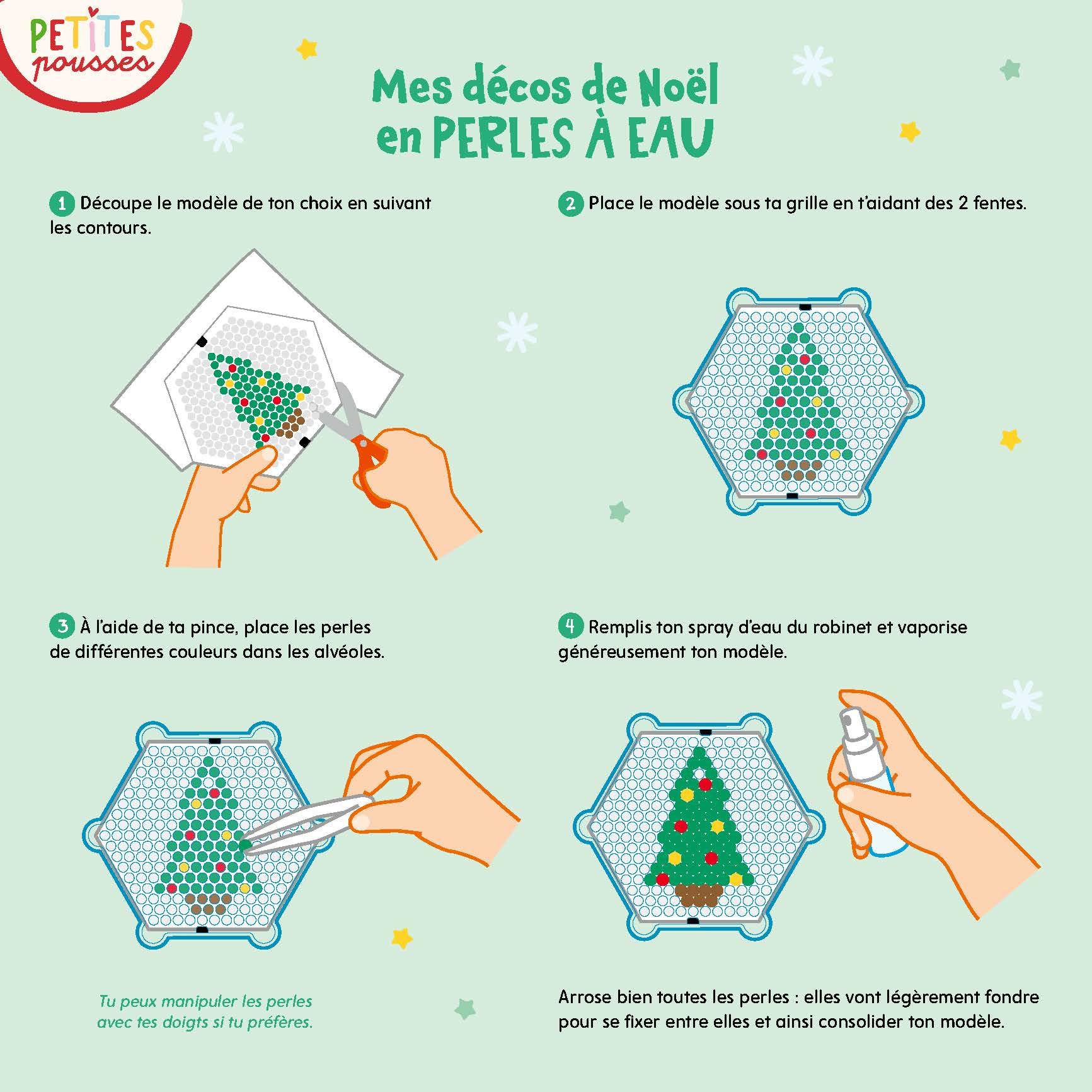 Mes décos de Noël en perles à eau
