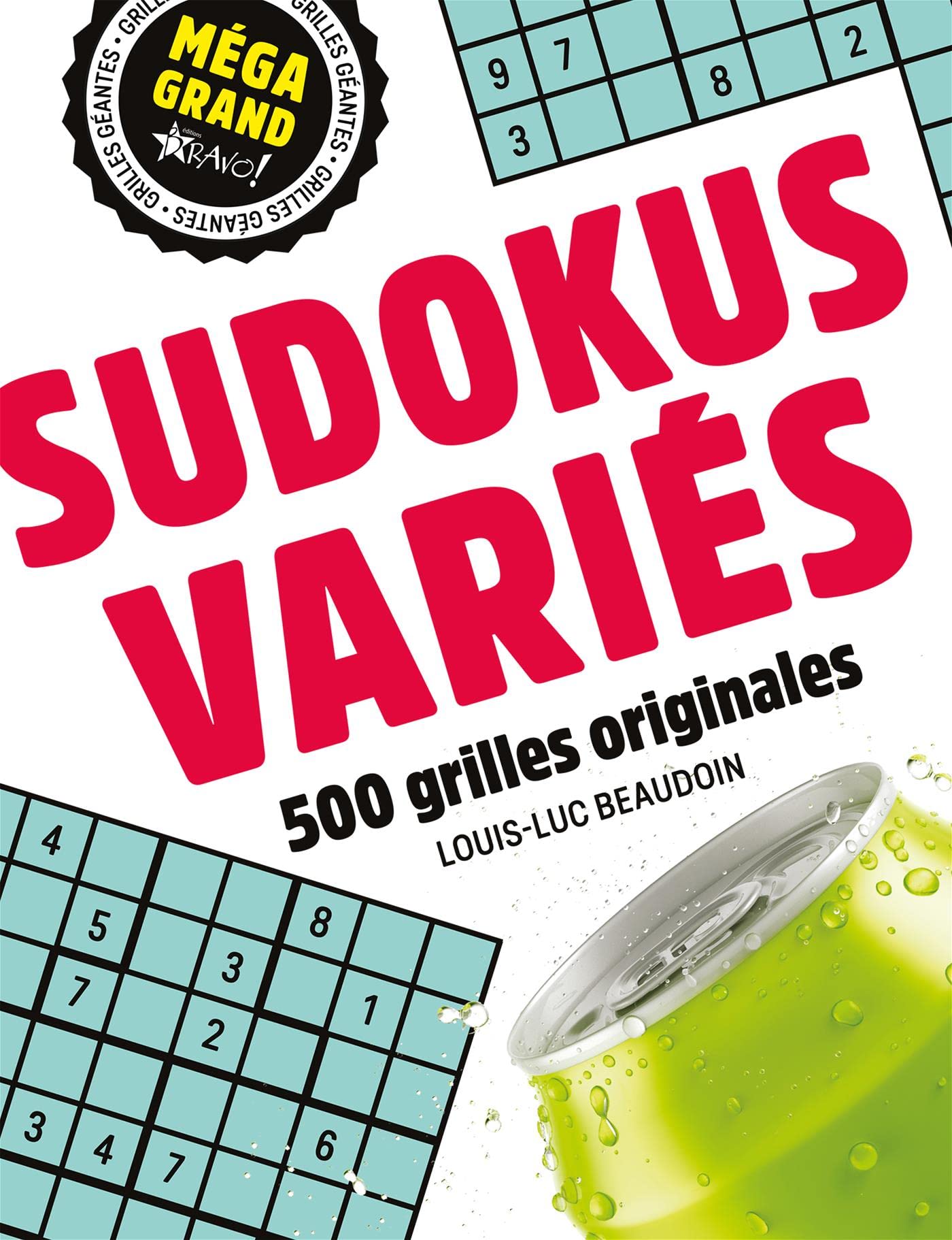 Méga grand Sudokus variés: 500 grilles originales