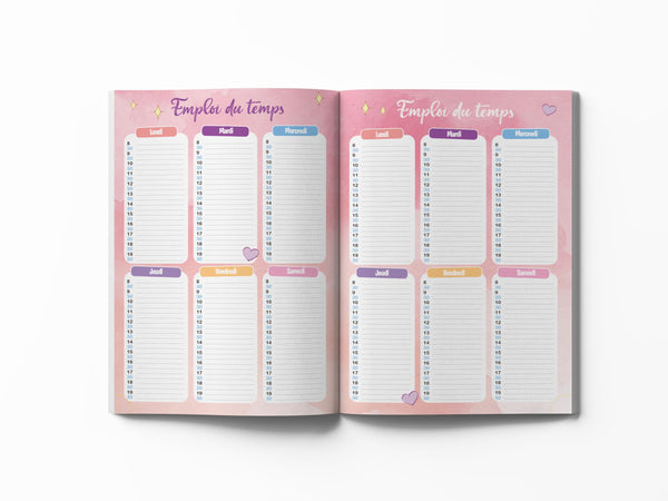Mon agenda scolaire 2024-2025 Shojo
