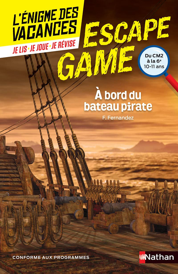 L'énigme des vacances Escape Game - À bord du bateau pirate - CM2 vers 6e - 10/11 ans