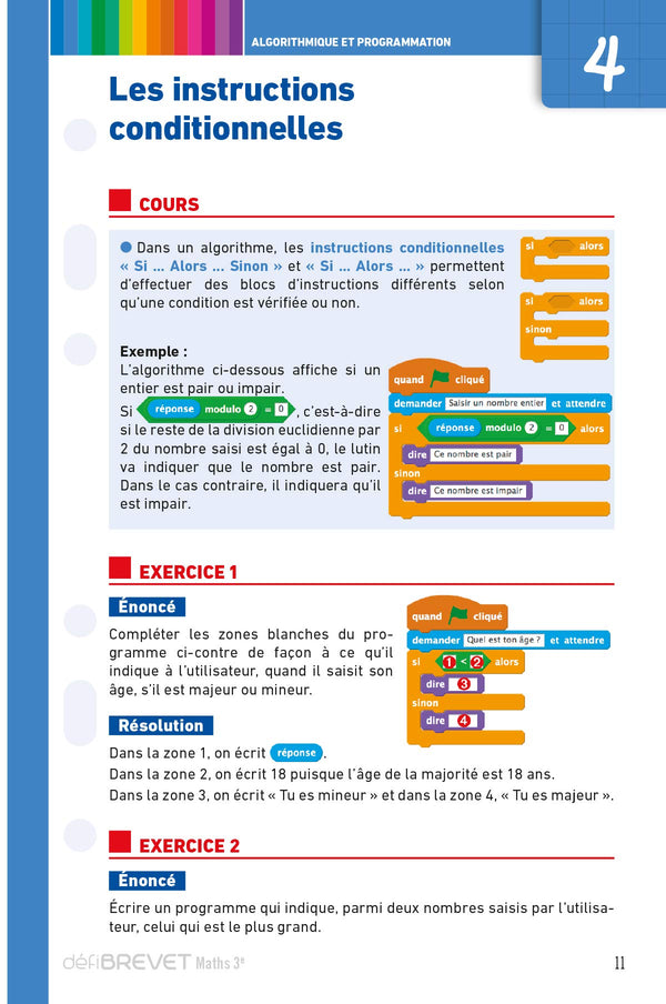 Defibrevet - fiches de révision - maths 3e