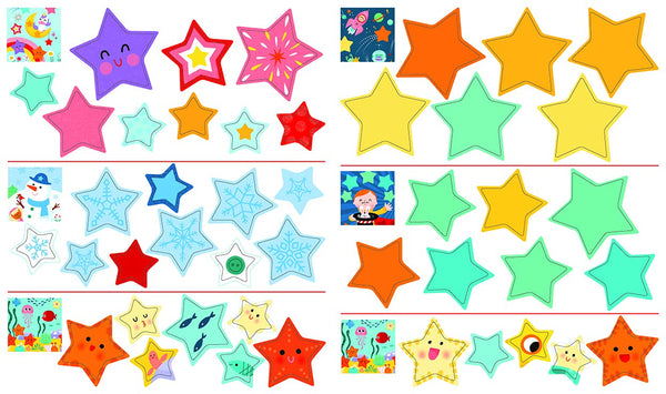 Autocollants Les formes - Les étoiles -Dès 3 ans