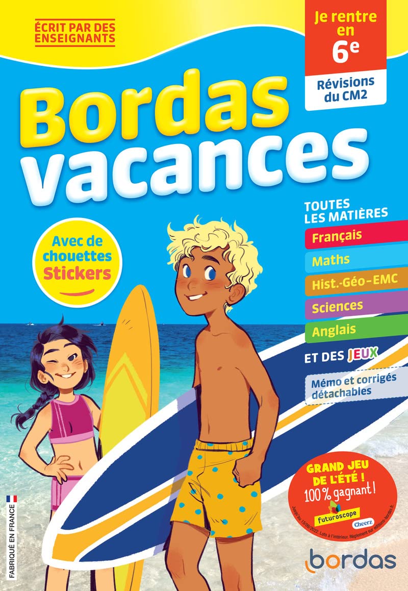 Bordas Vacances - Je rentre en 6e - Cahier de vacances