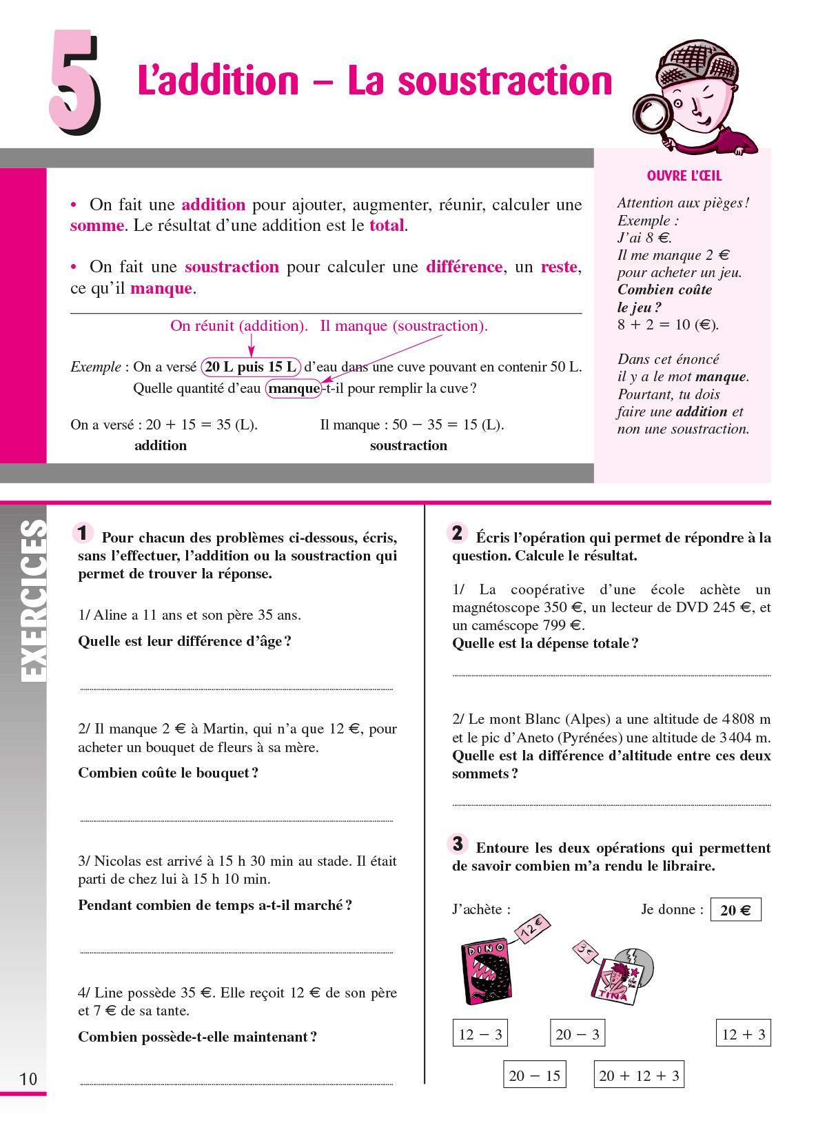 Cahier de problèmes de maths CM2 (ancienne édition)