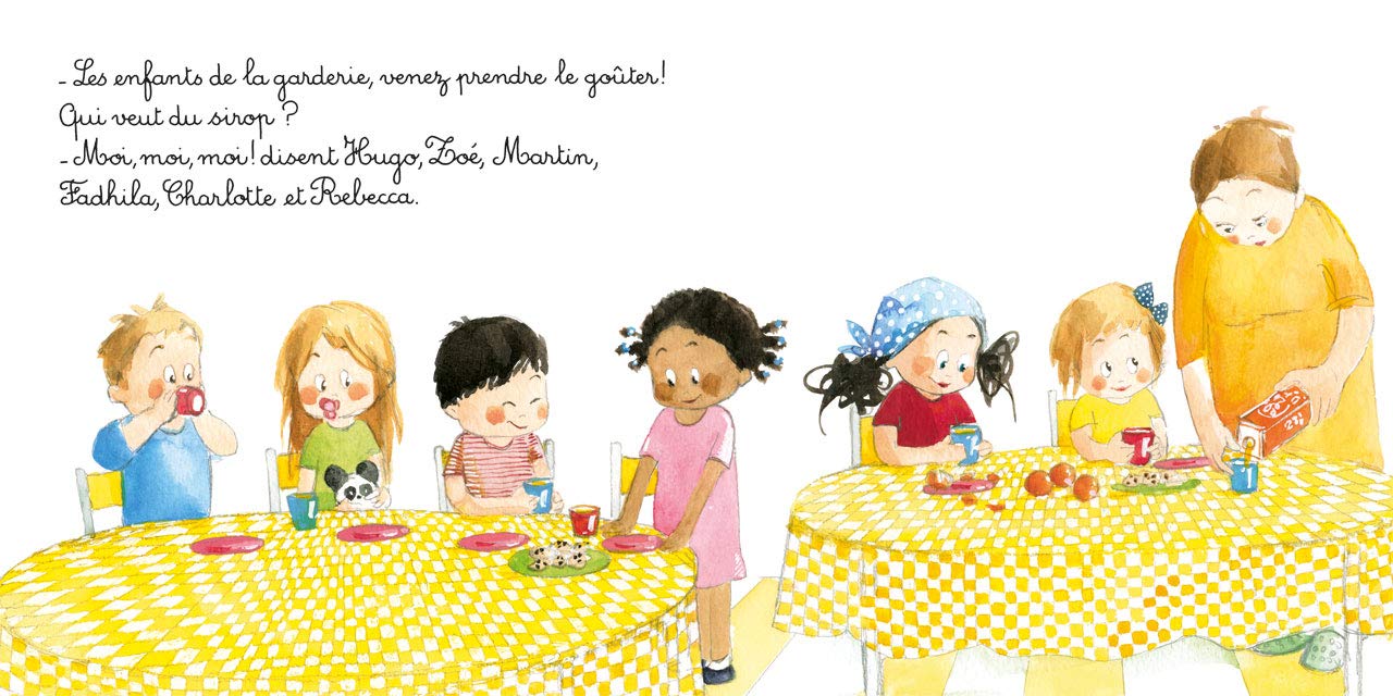 Rebecca Blabla à la garderie