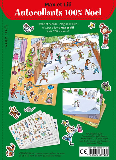 Pochette de stickers Noël - Max et Lili
