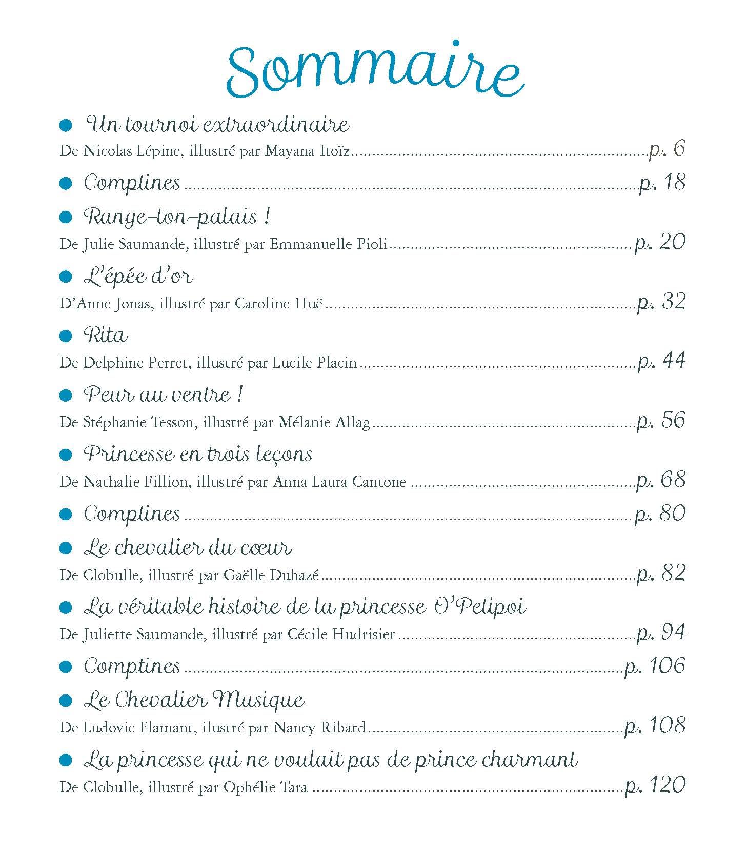 Histoires de princesses et de chevaliers