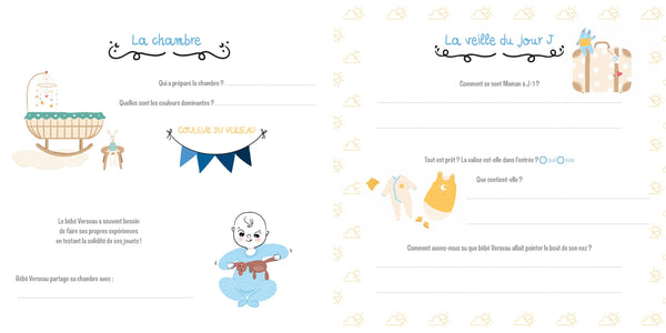 Bébé Verseau - Livre de naissance et des premières fois