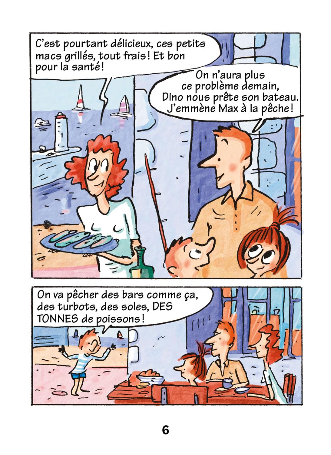Max va à la pêche avec son père