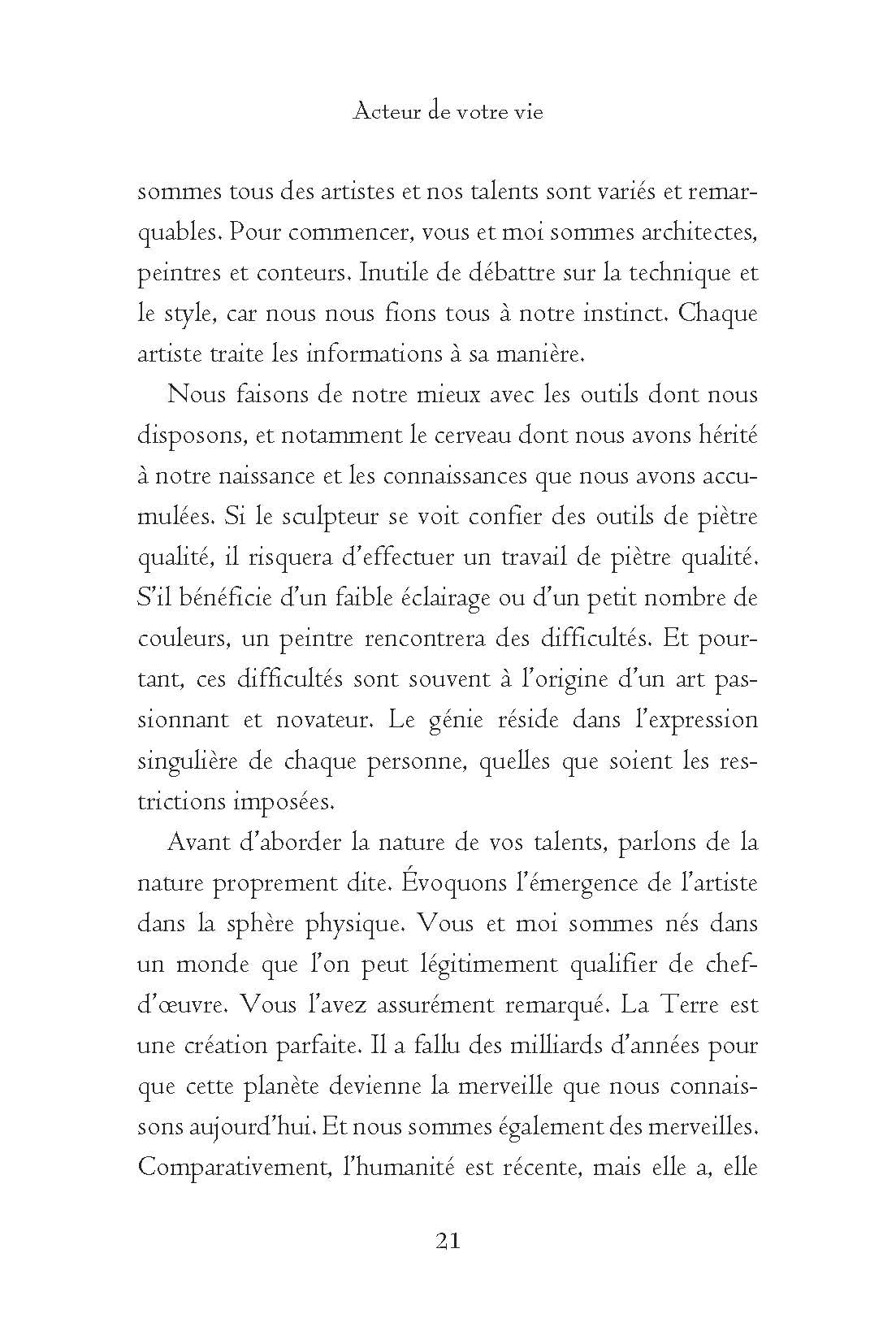 Acteur de votre vie: Comment vivre une vie authentique