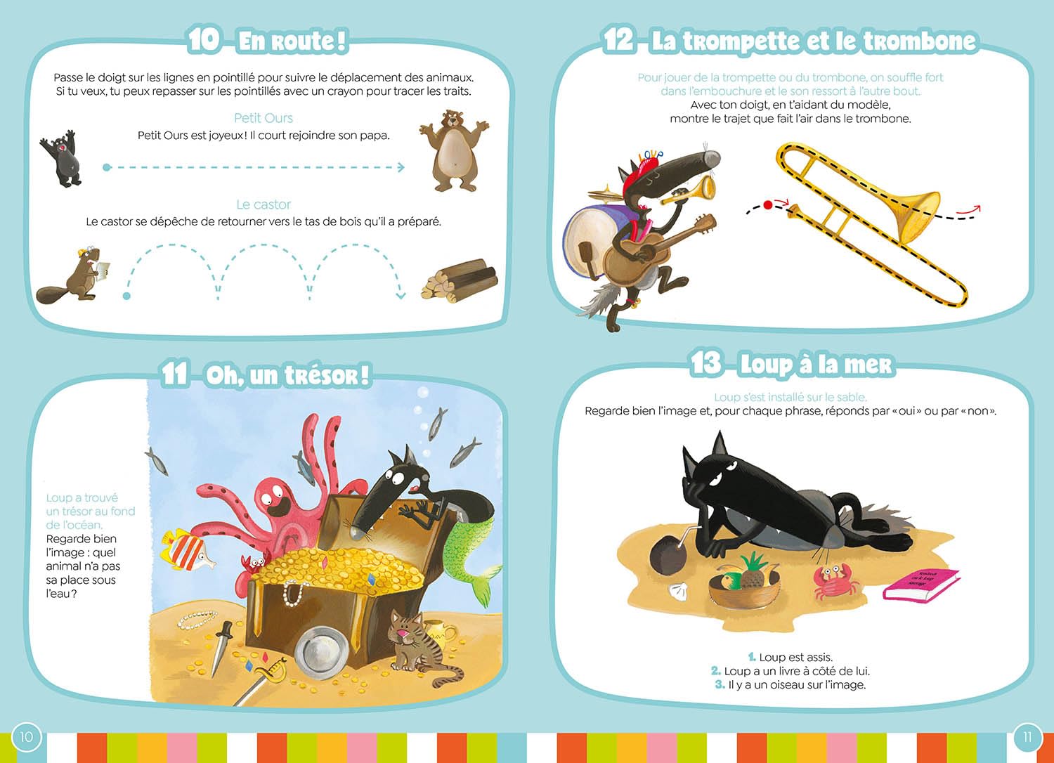 125 jeux avec loup avant l'école et vers la ps - cahier de vacances 2025