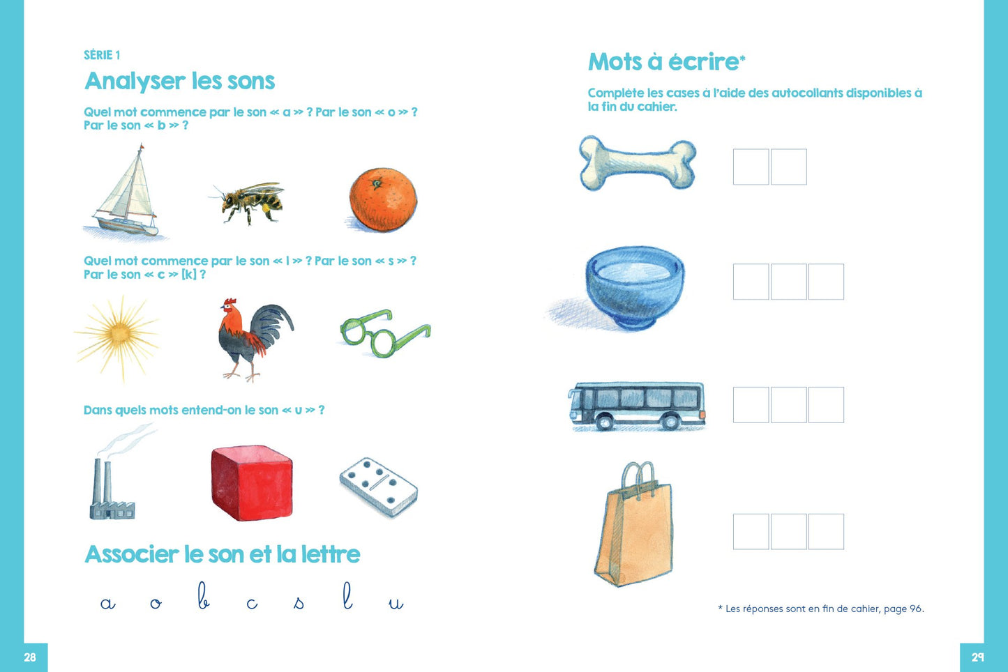 Mon cahier d'activités montessori: Avec un chapitre pour apprendre l'anglais en chantant