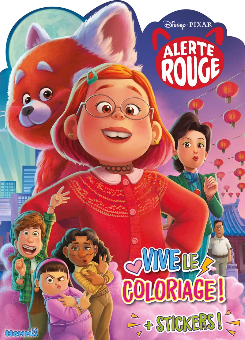 Disney Pixar Alerte Rouge – Vive le coloriage ! – Livre de coloriage avec stickers – Dès 4 ans