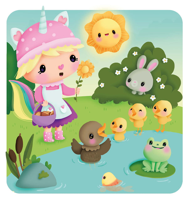 Petite licorne découvre la ferme