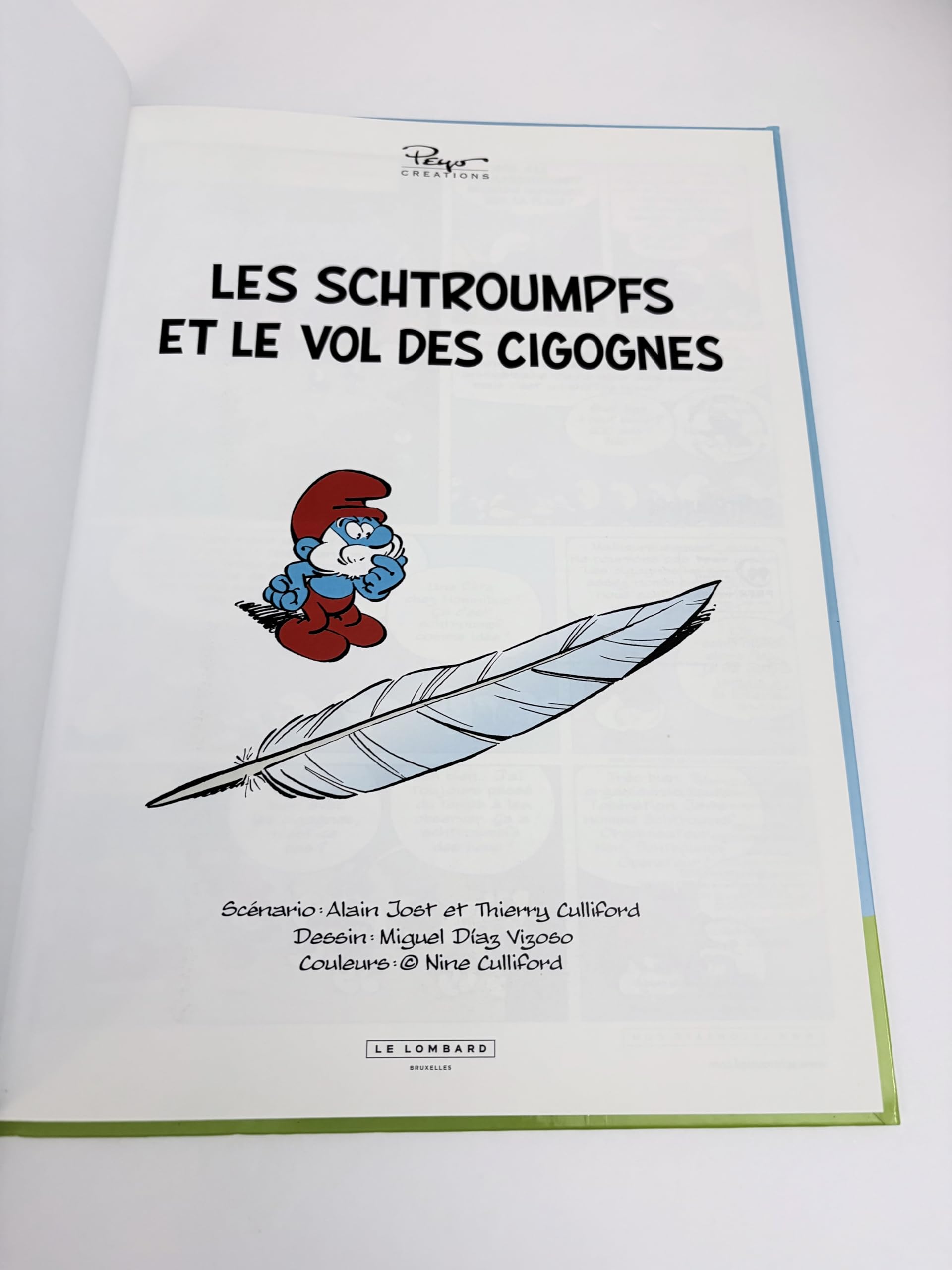 Les Schtroumpfs Lombard - Tome 38 - Les Schtroumpfs et le vol des cigognes