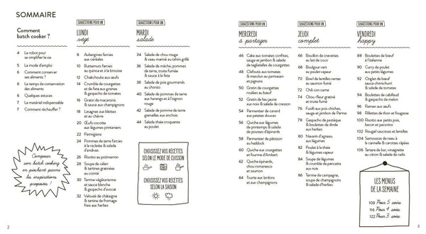 Batch cooking libre au Thermomix - 50 recettes pour composer soi-même sa semaine à l'avance