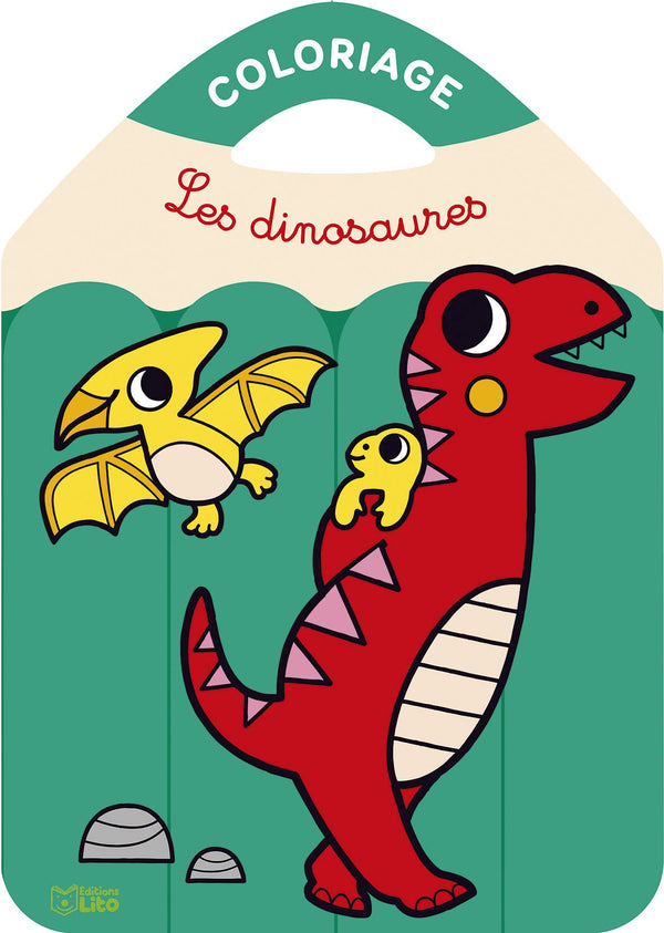 Coloriages Les crayons de couleurs - Les dinosaures - Dès 3 ans