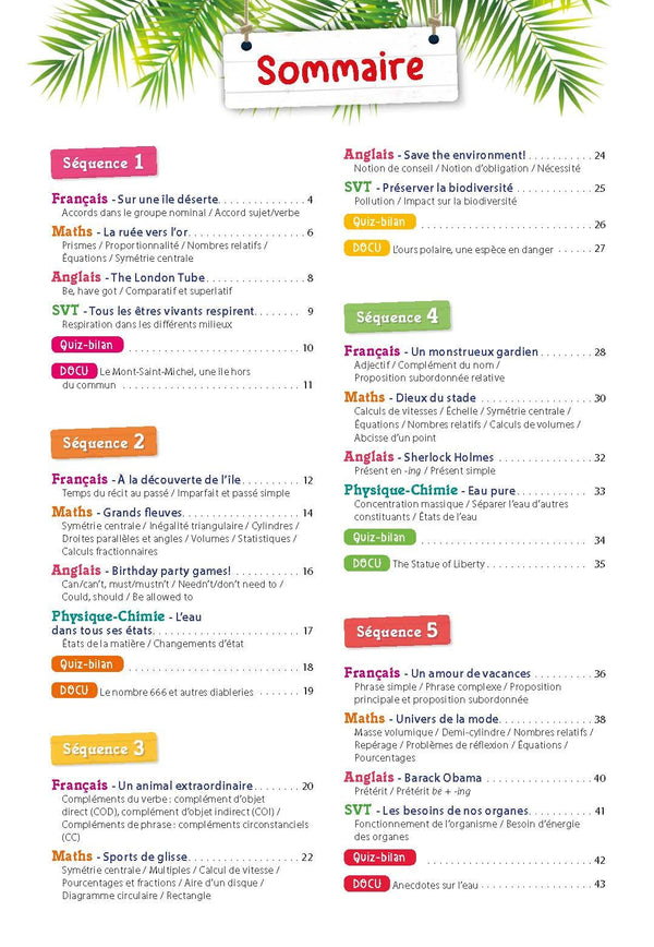 Cahier de vacances 2025, de la 5e vers la 4e: Magnard, l'inventeur des cahiers de vacances