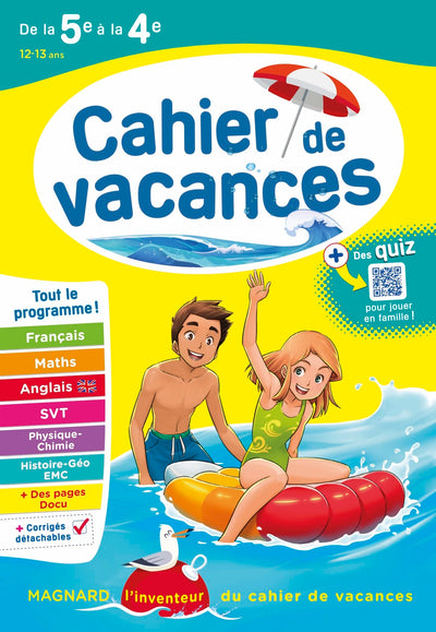 Cahier de vacances 2024, de la 5e vers la 4e: Magnard, l'inventeur des cahiers de vacances
