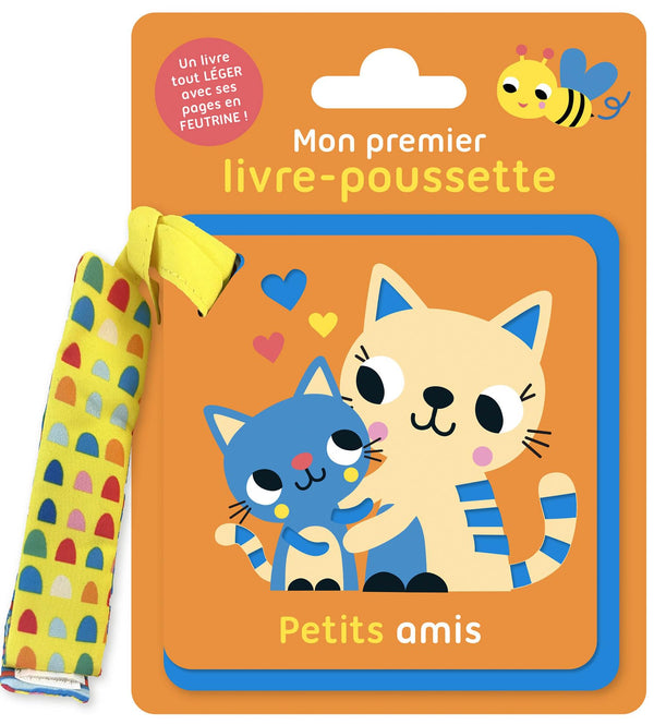 Livre poussette feutrine - petits amis