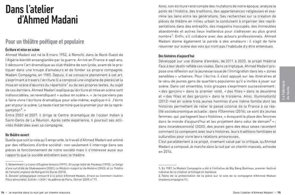 Je marche dans la nuit par un chemin mauvais