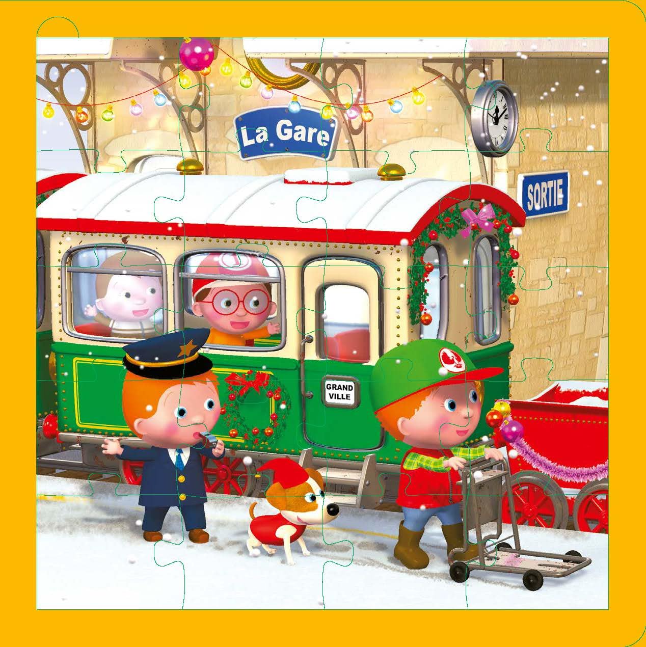 Livre puzzle P tit garçon Noël