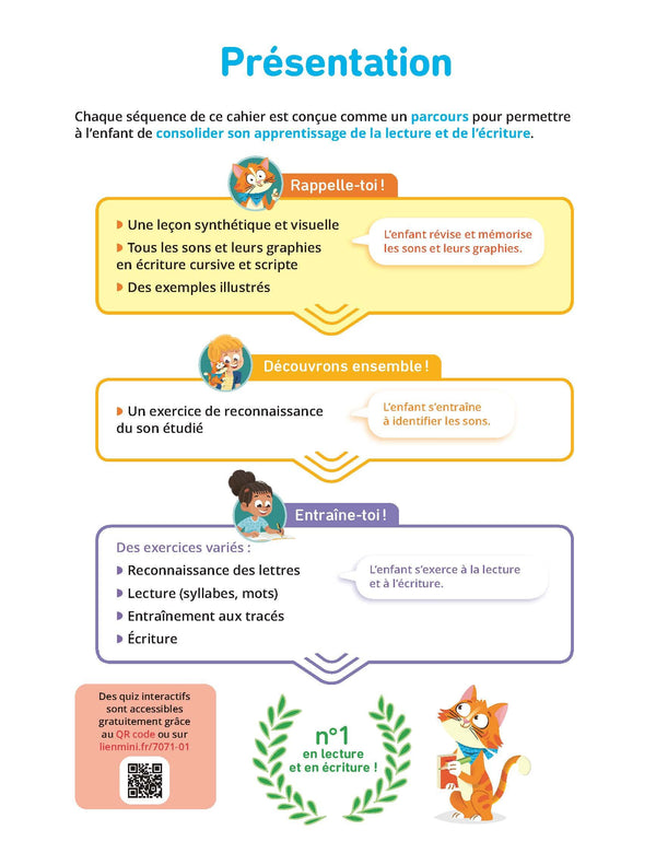 Lecture et écriture CP - Cahier Jour Soir: Conçu et recommandé par les enseignants