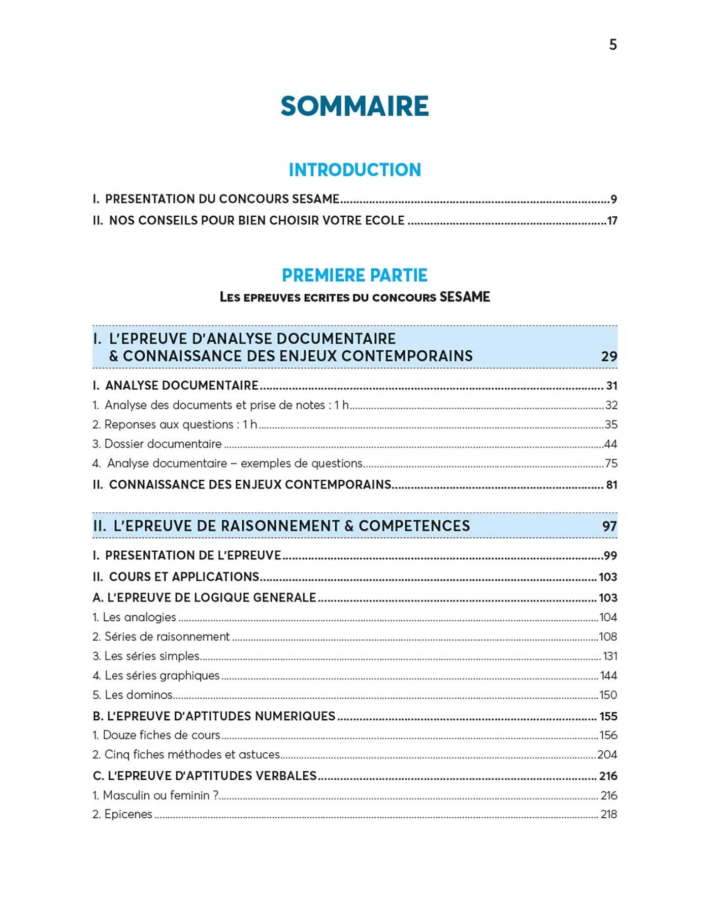 La bible du concours SESAME 2020