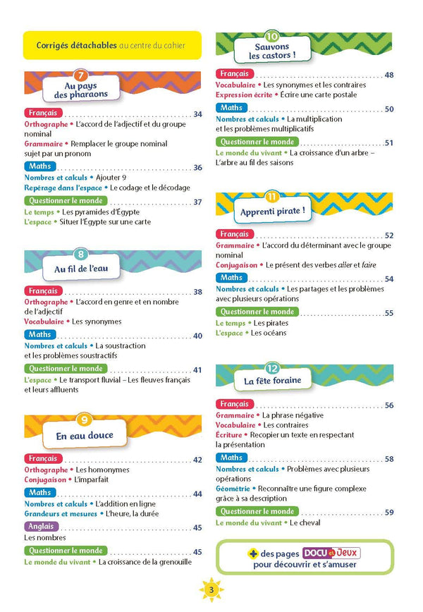 Cahier de vacances 2025, du CE1 vers le CE2 7-8 ans: Magnard, l’inventeur du cahier de vacances