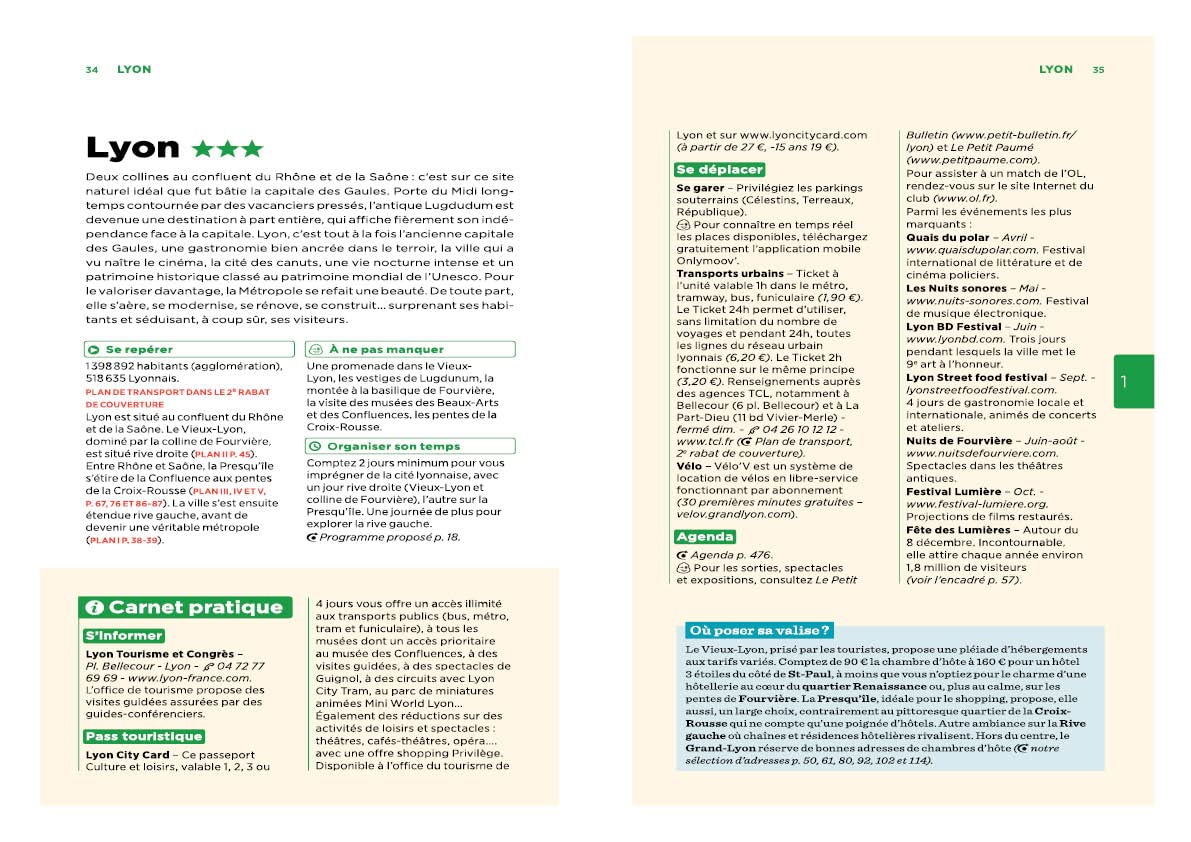 Guide Vert Lyon et sa region: Saint-Etienne, Vienne, Beaujolais, Forez, Dombes, Bugey
