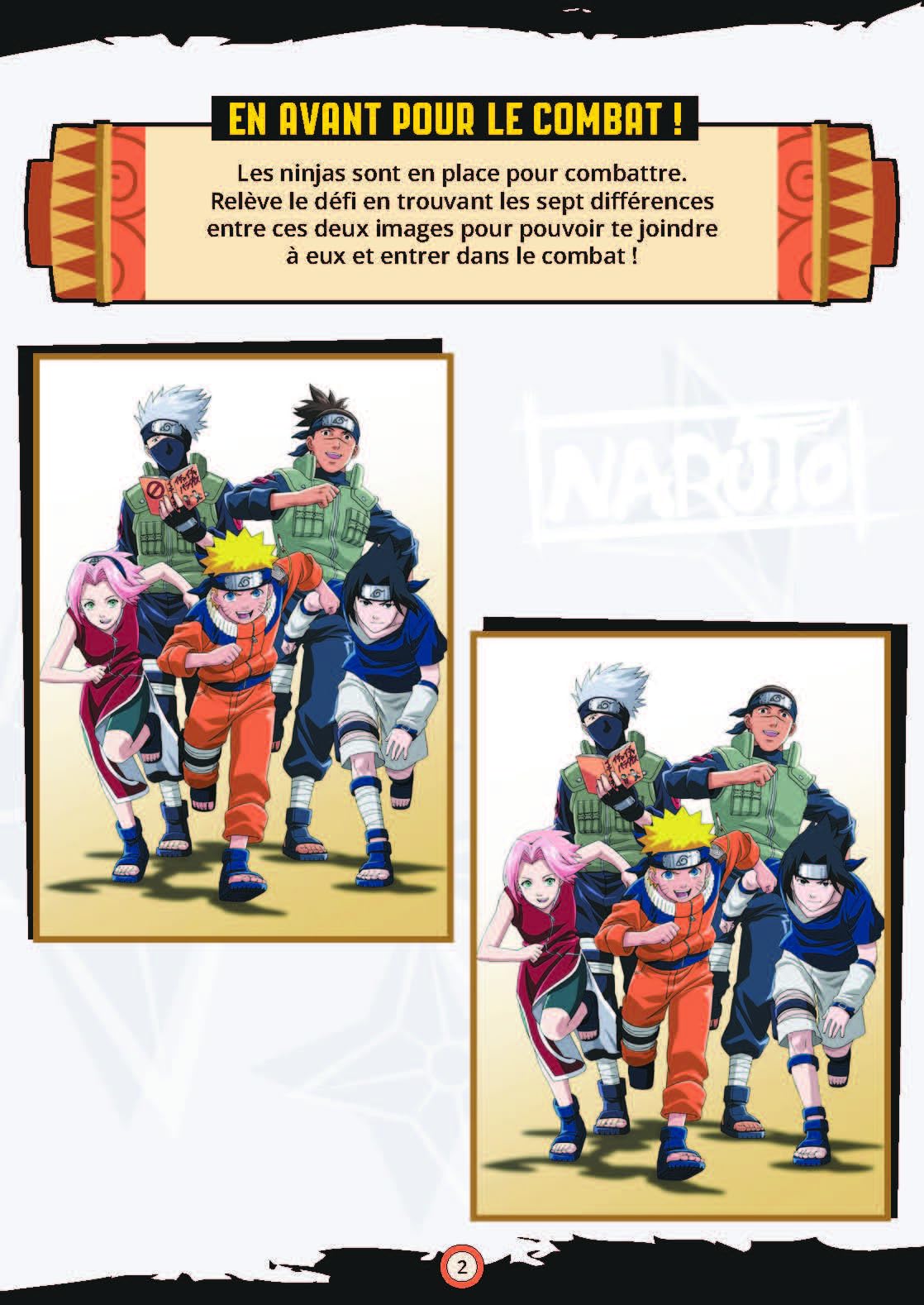 Bloc de jeux Naruto - Le combat des ninjas !