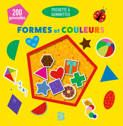 Pochette à gommettes - Formes et couleurs